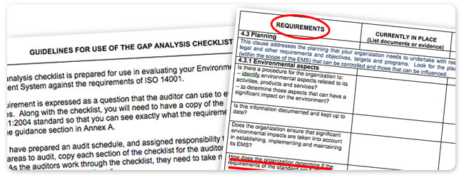 ISO 14001 Gap Analysis Checklist 1