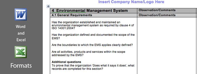 ISO 14001 Internal Audit Checklist 1